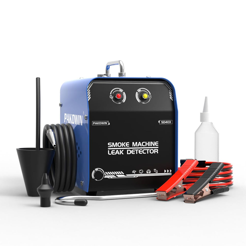 Pakowin EVAP Smoke Tester with built-in air pump enables quick leak detection.