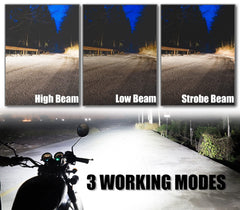 PAKRYS LED fog light high-beam mode for long-range sight