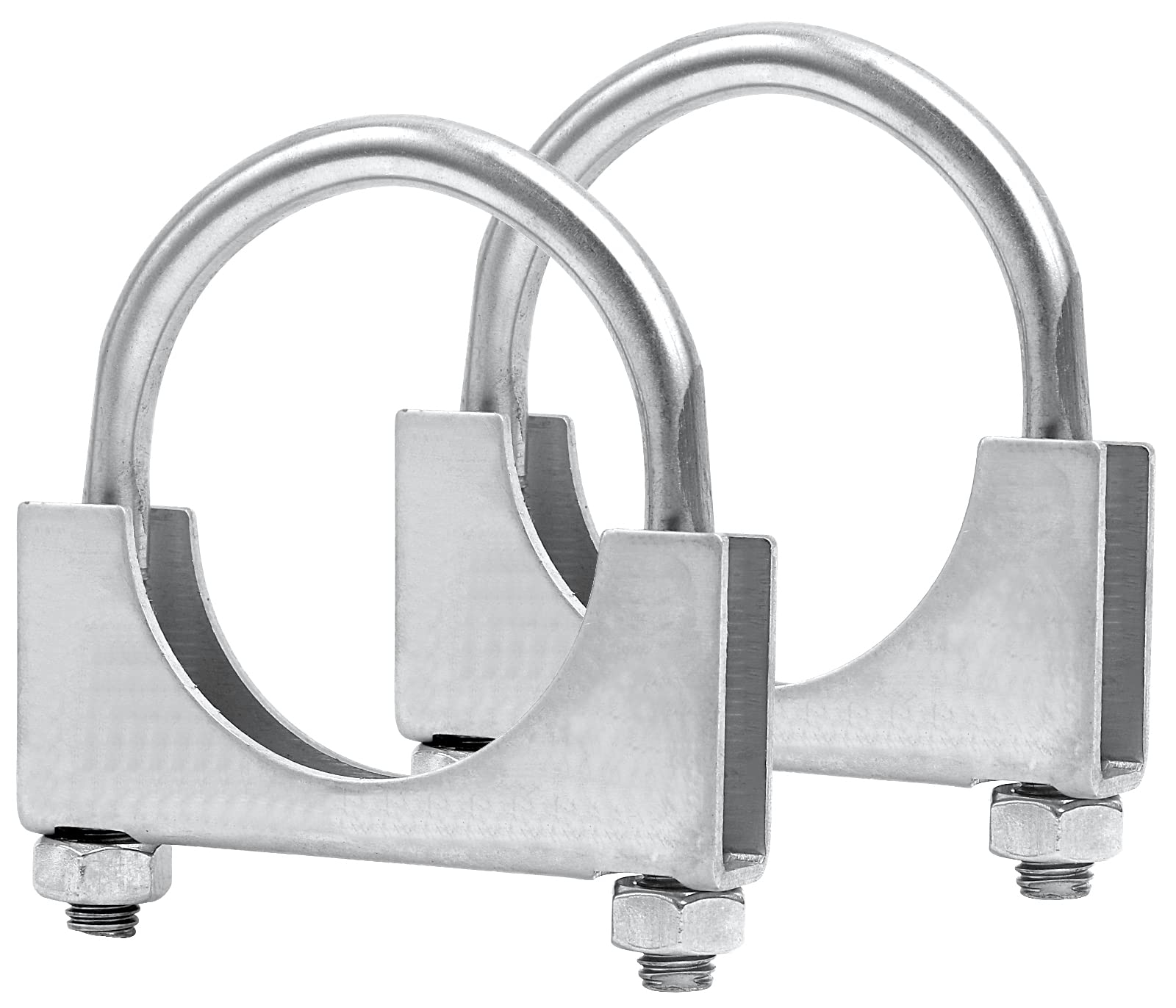 PALOZO 5in U-bolt exhaust clamp assembly secures 5-inch piping with durable stainless steel.