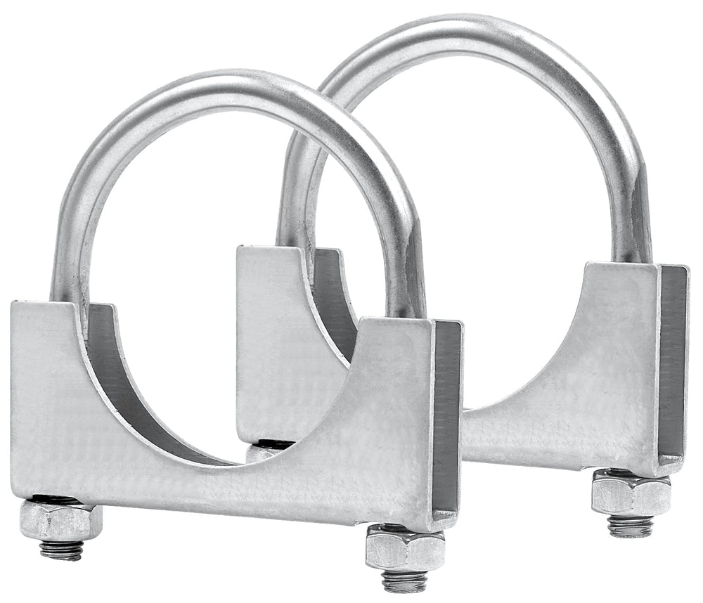 PALOZO 5in U-bolt exhaust clamp assembly secures 5-inch piping with durable stainless steel.