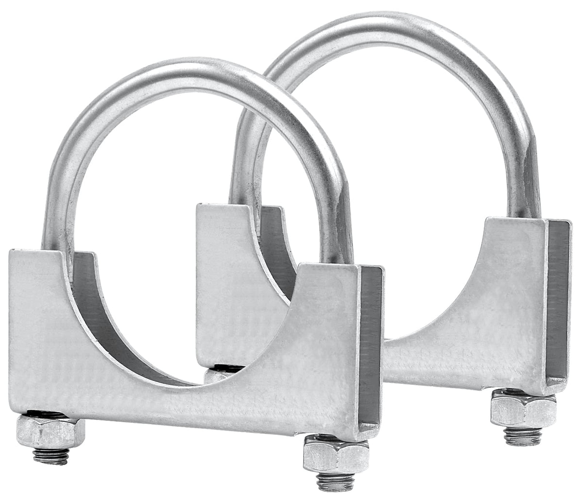 PALOZO 5in U-bolt exhaust clamp assembly secures 5-inch piping with durable stainless steel.