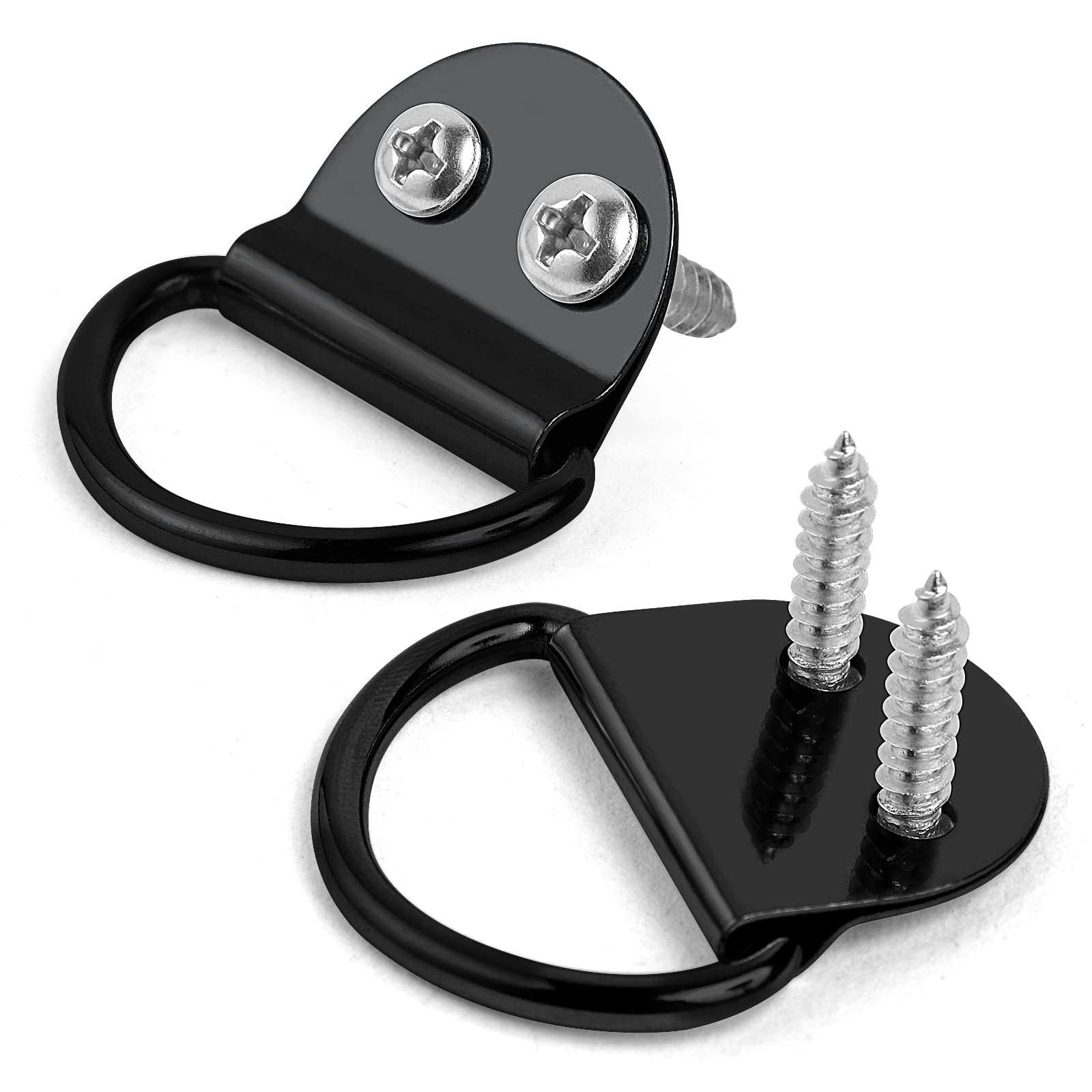 PALOZO black powder-coated steel D-Ring resists rust