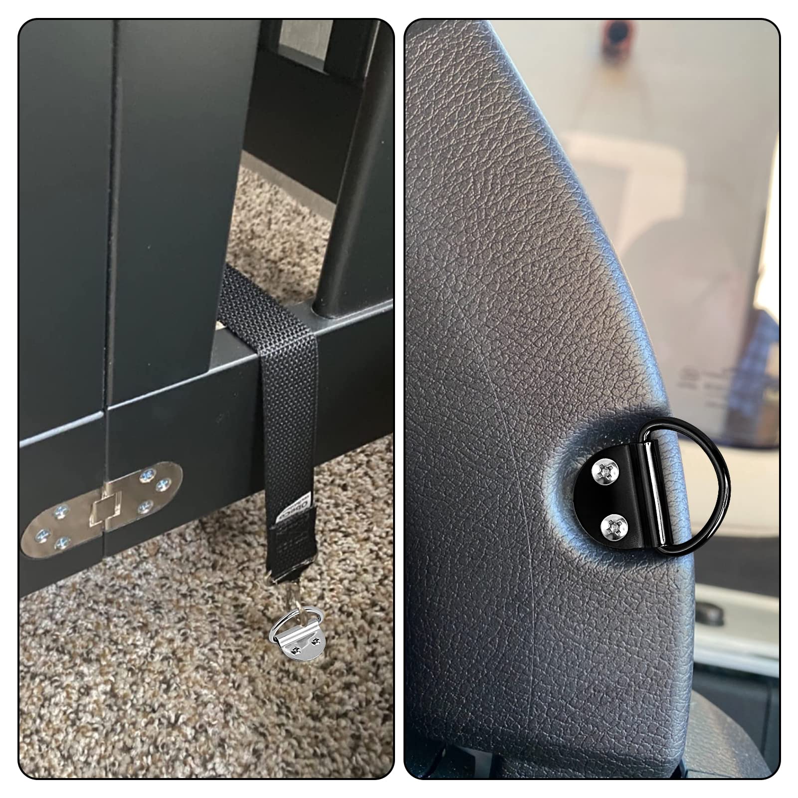 PALOZO D-Ring setup on trailers or cases enables versatile securing