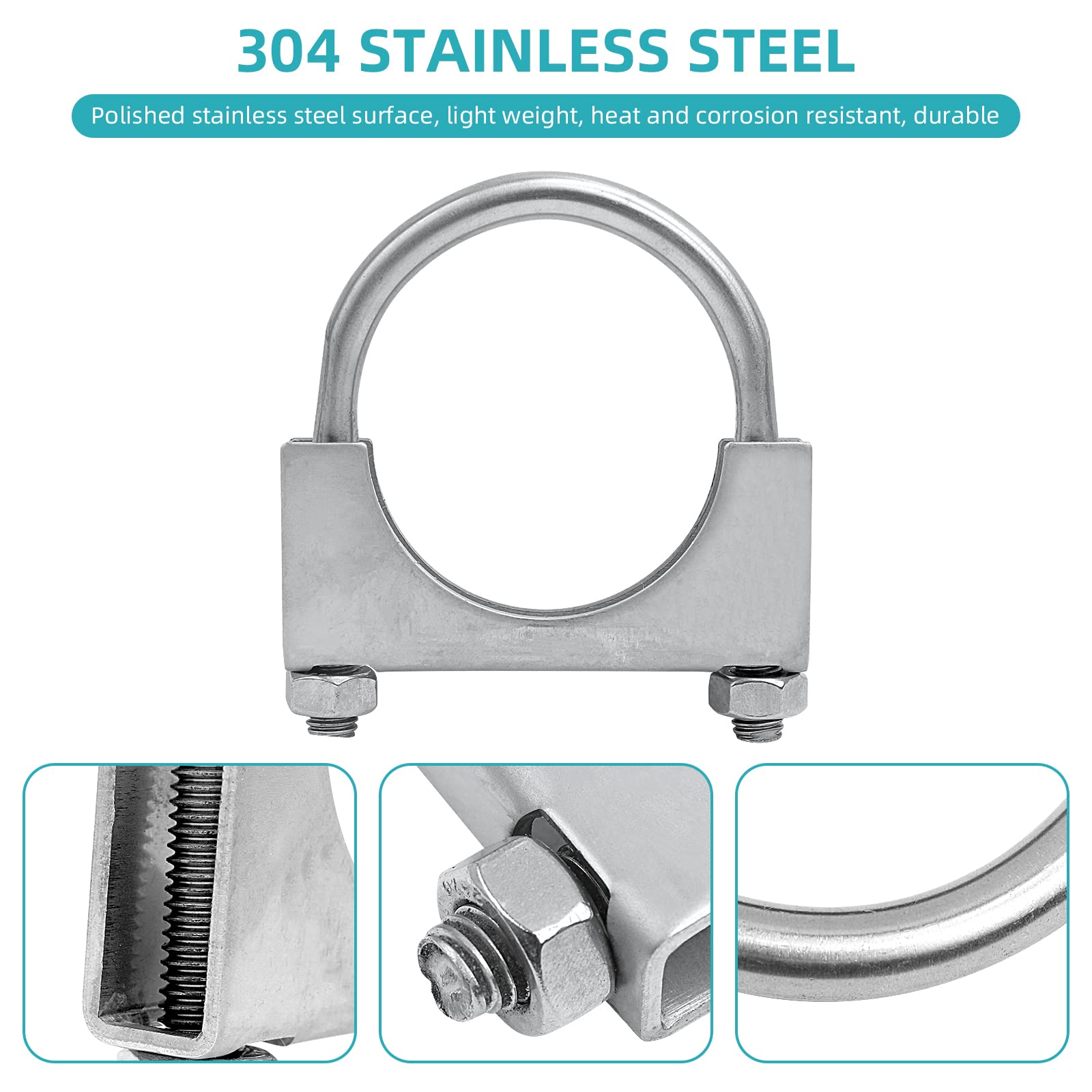 PALOZO exhaust clamp with saddle flange ensures a secure, wobble-free connection.