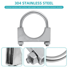 PALOZO exhaust clamp with saddle flange ensures a secure, wobble-free connection.