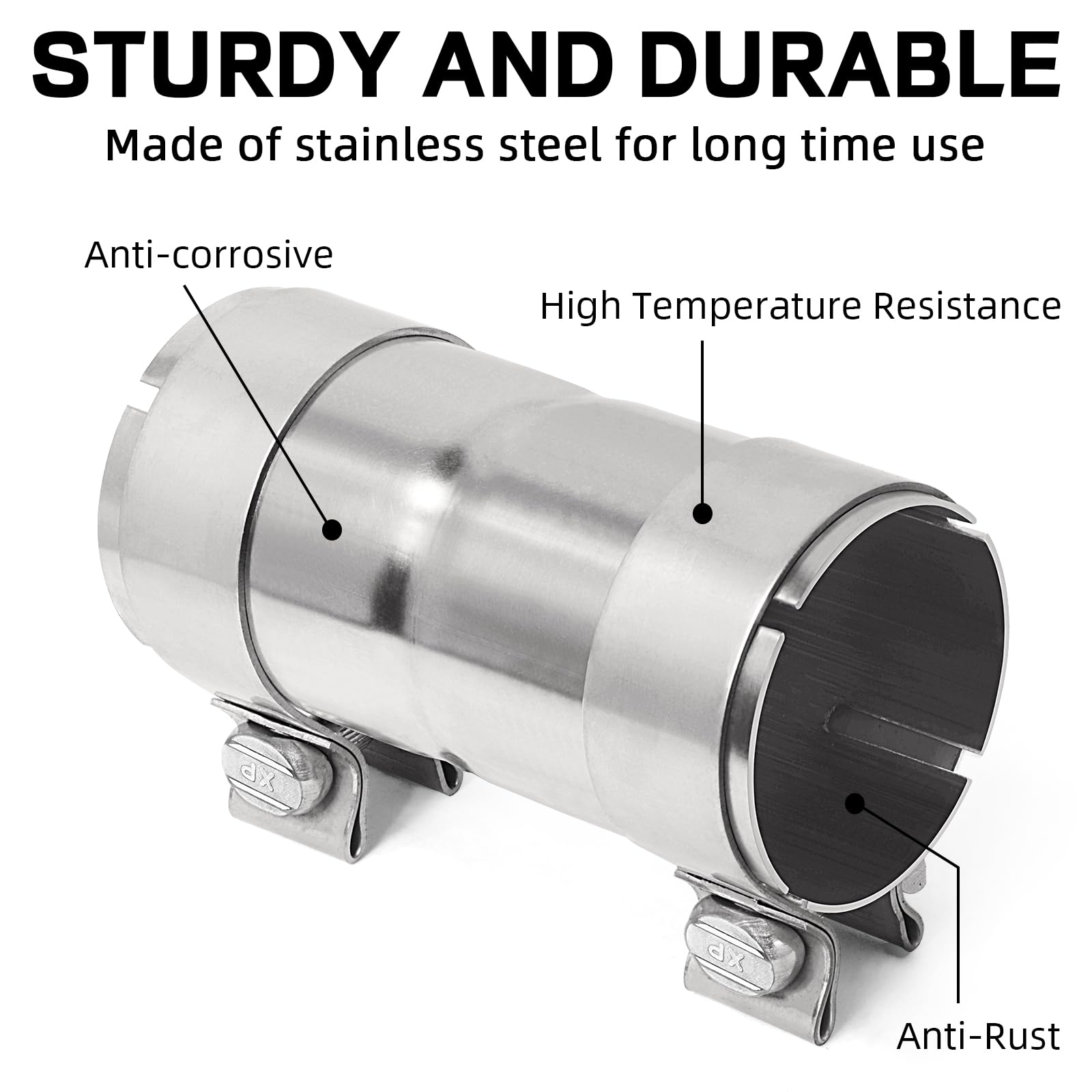 PALOZO connector pipe image emphasizes simple, fast installation without welding.