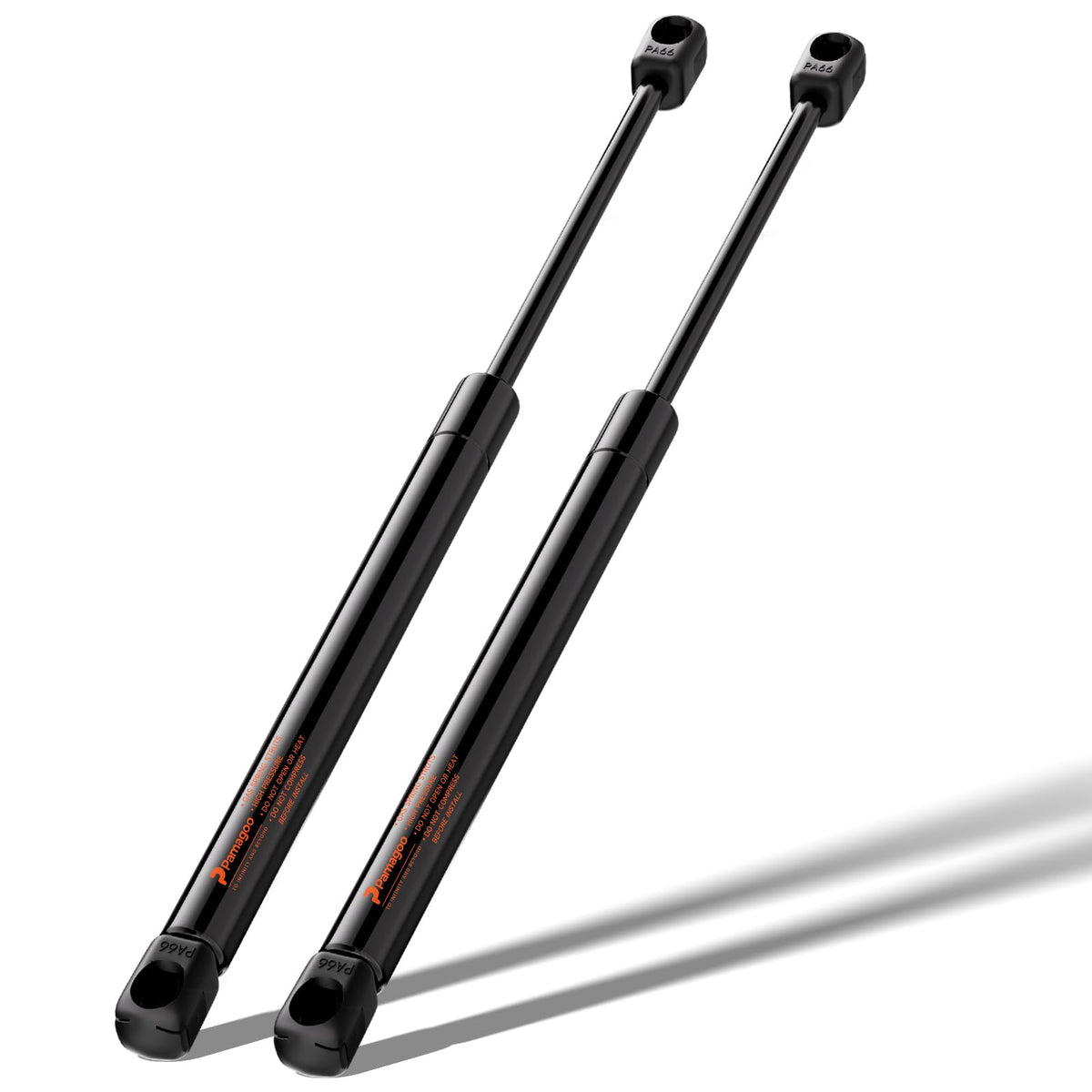 PAMAGOO C16-08053 gas struts extended length for smooth lid lift