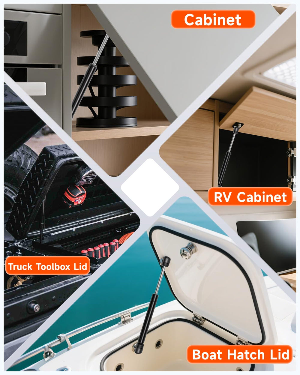 PAMAGOO C16-18233 strut for RV cabinet doors