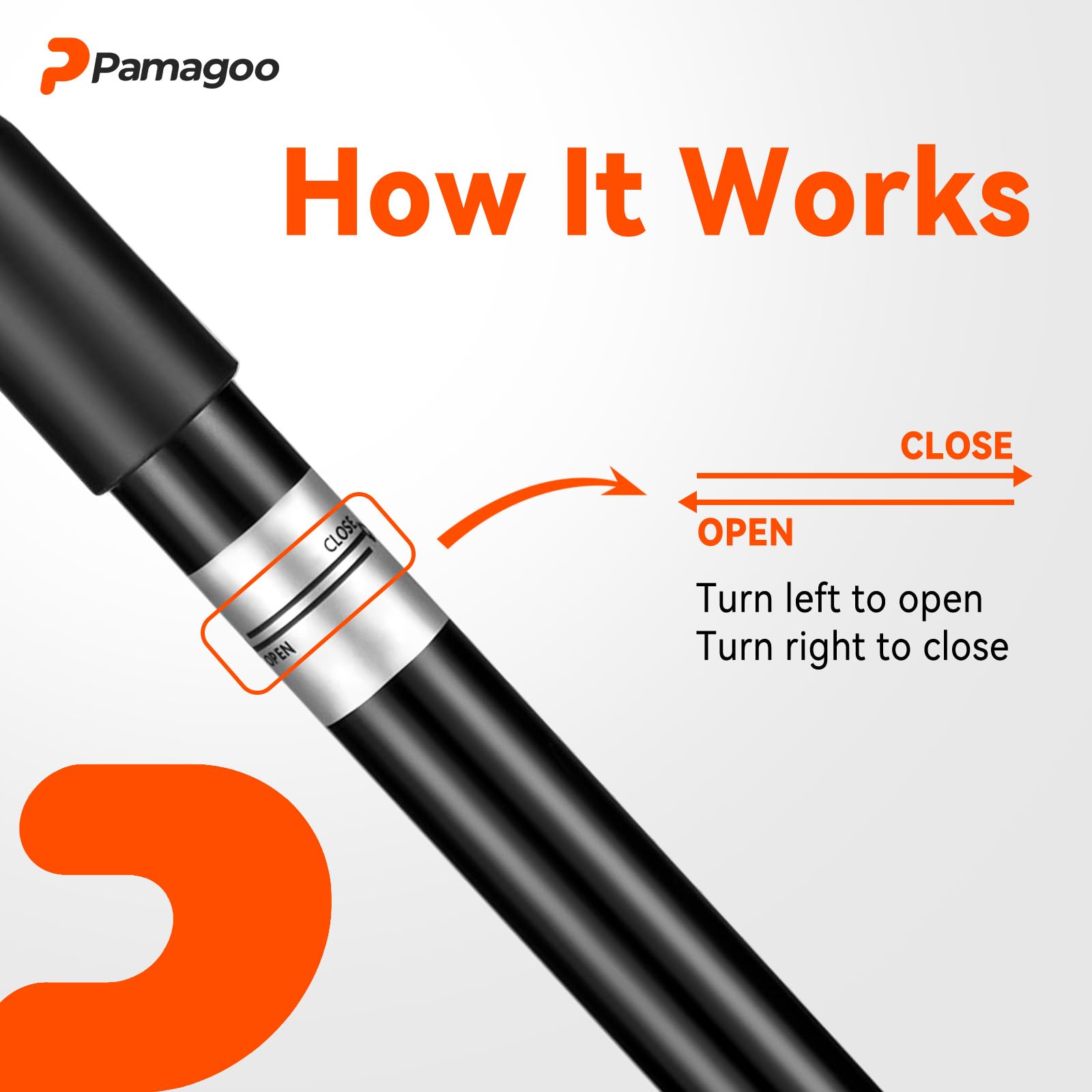 PAMAGOO hood pro rod in use shows stable support for front hood opening