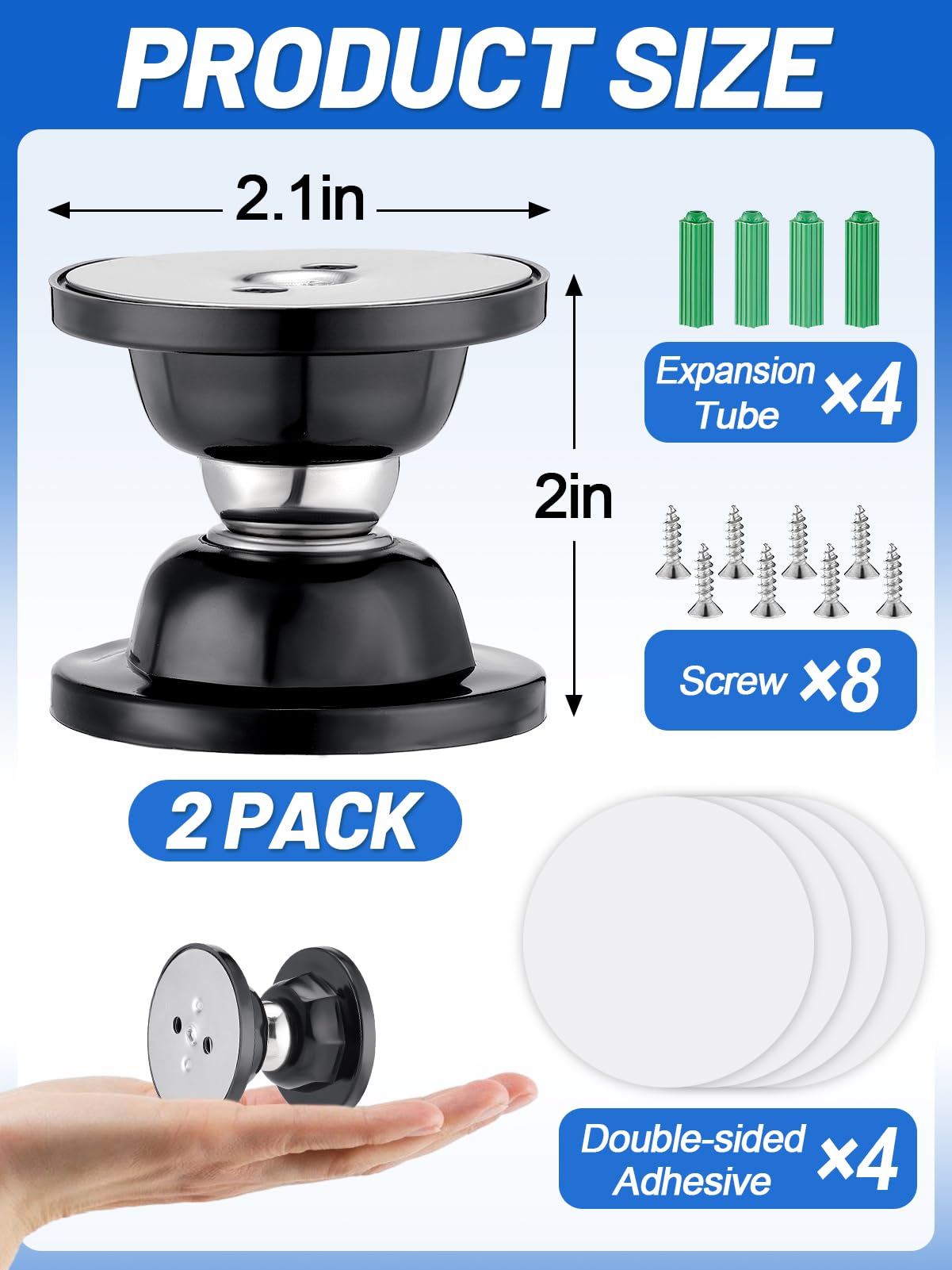 Silicone shell cushions PAMASE door holder to protect surfaces and reduce noise