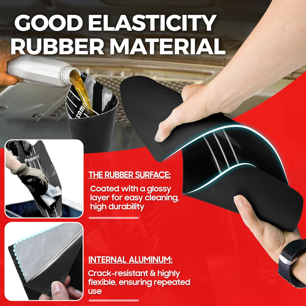 PAMAZY silicone oil funnel flexible aluminum-core design adapts to angles