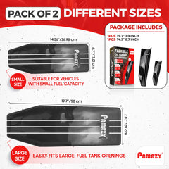 PAMAZY upgraded silicone oil funnel small 14.5x6.7 inches fits narrow openings