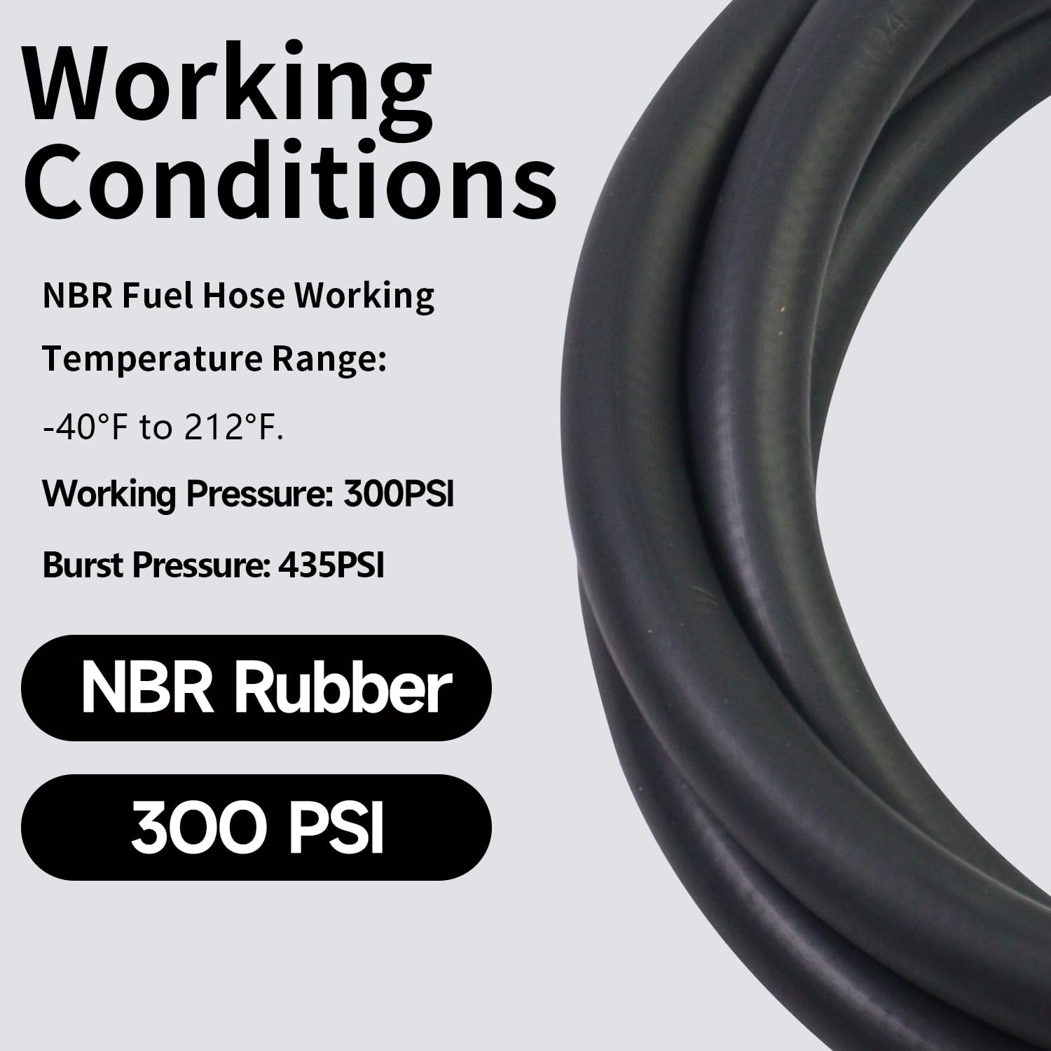 PANCYCW stainless steel braid adds burst resistance and flexibility