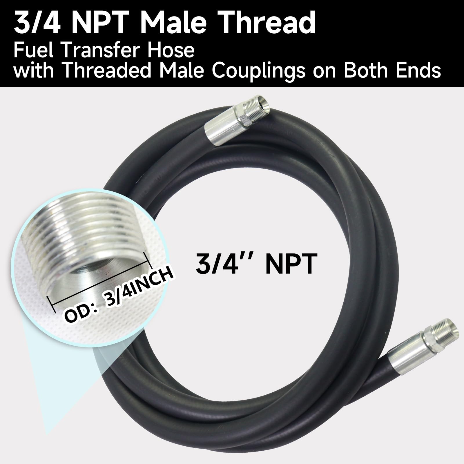 PANCYCW stainless steel braid reinforces hose for durability in tough workflows.