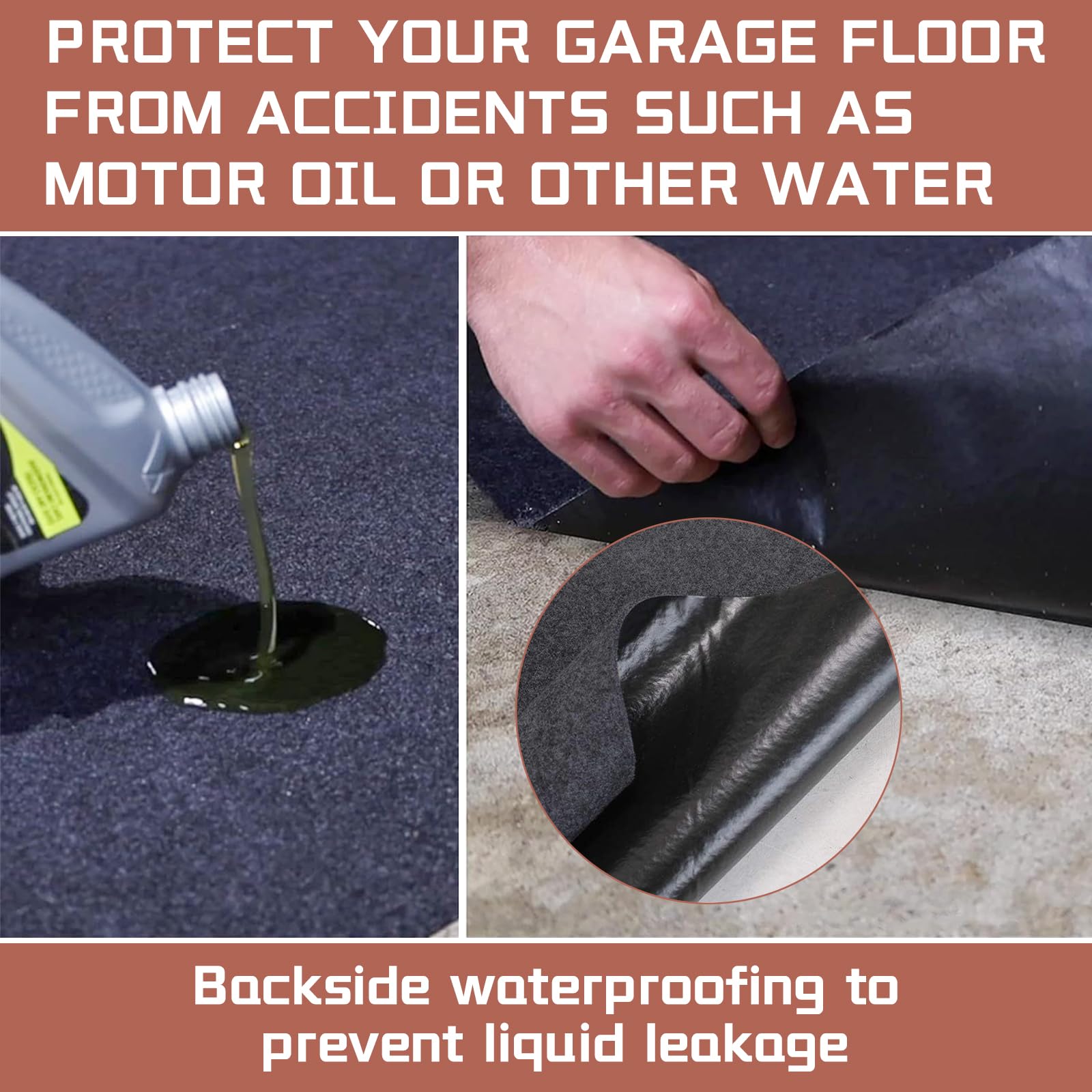 PANDOROOM garage mats protective bottom guards against moisture on concrete