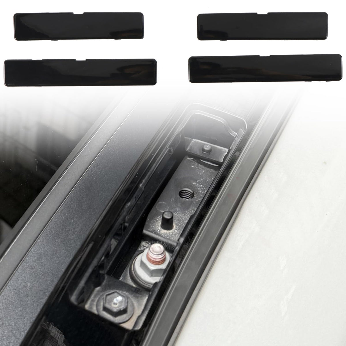 PanelCustom Rav4 XA50 end cover shell enhances roof rail aesthetics and shields against scratches