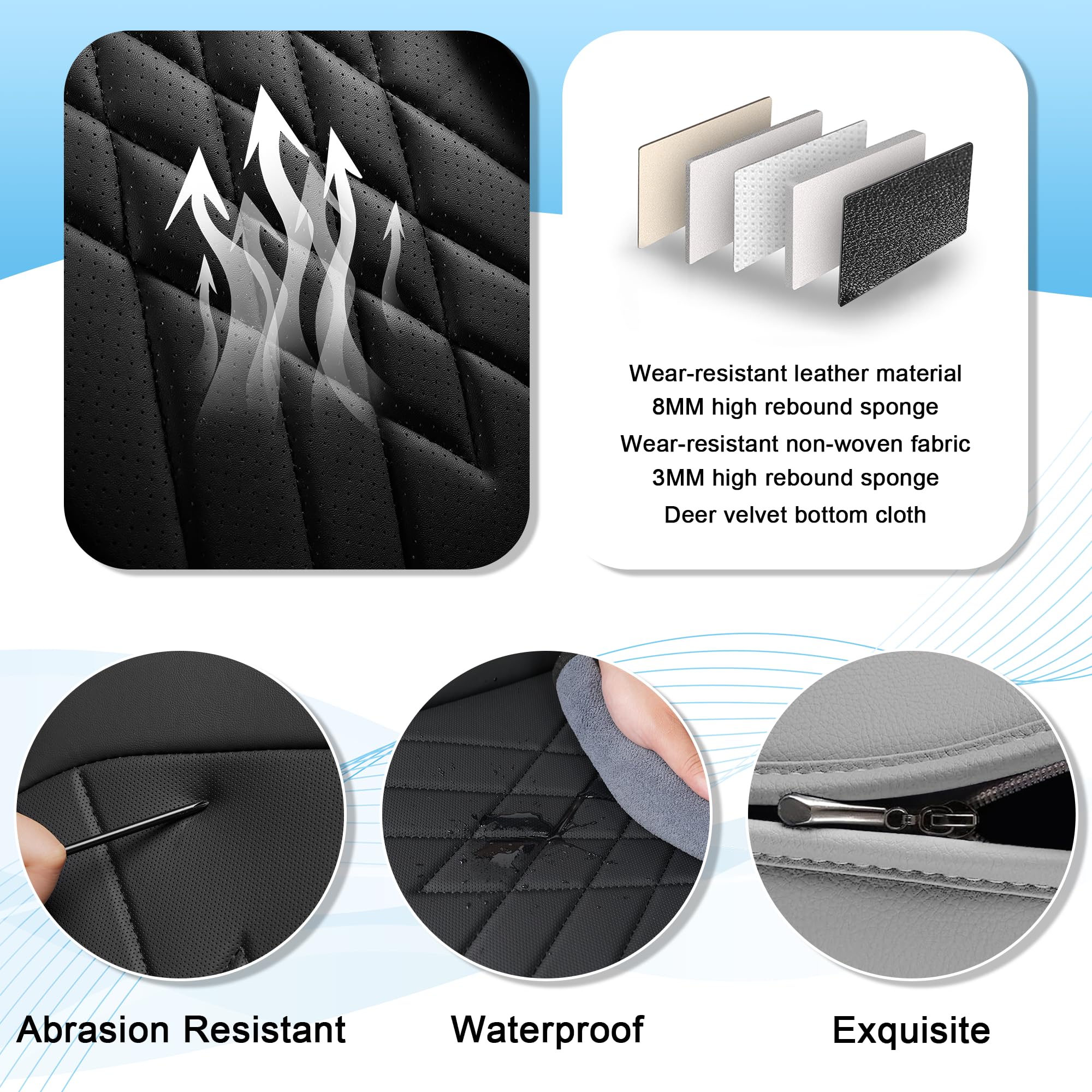 PANG DOU Rav4 full-coverage seat protection enhances interior style and longevity.