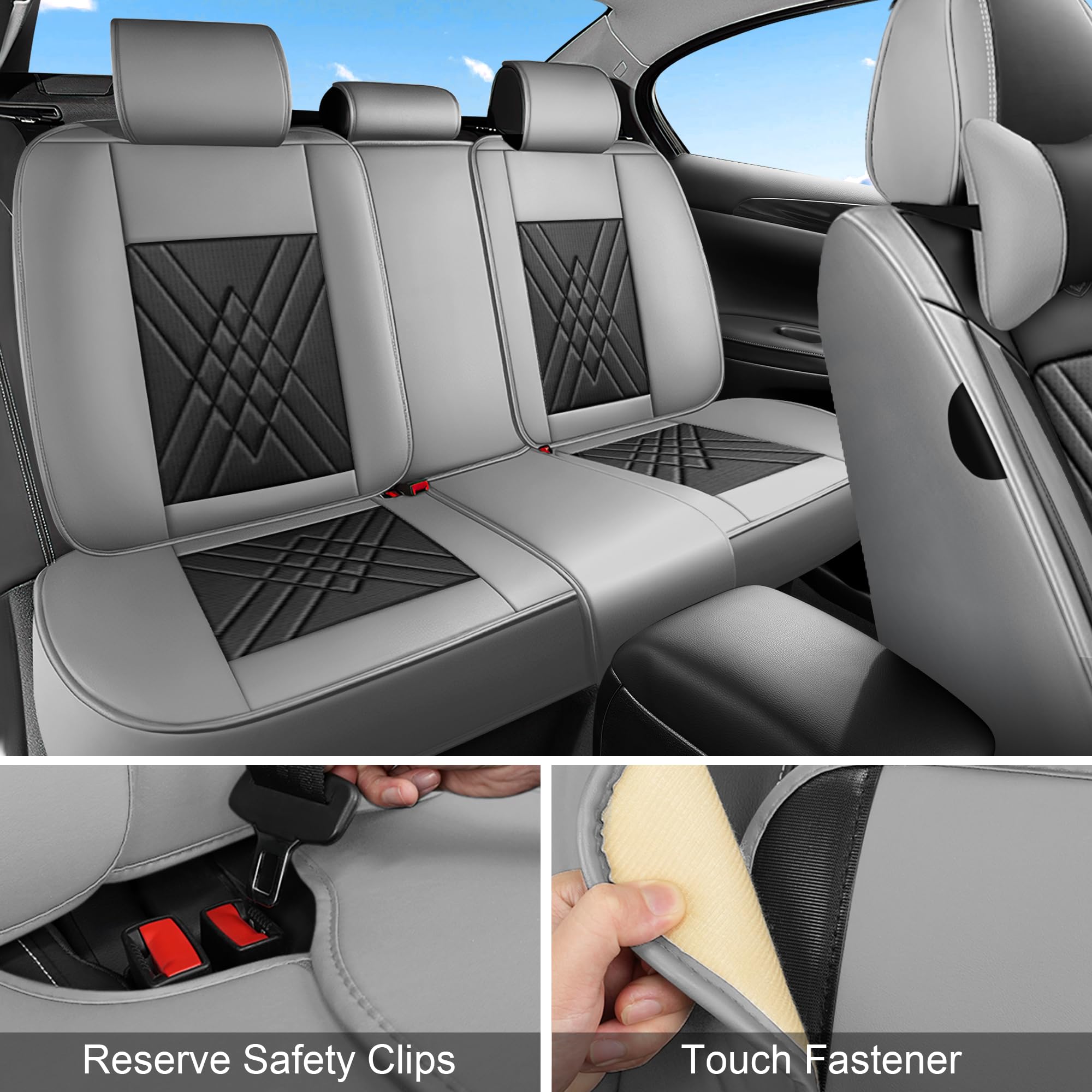 PANG DOU Rav4 cover with non-slip backing stays in place during drive.