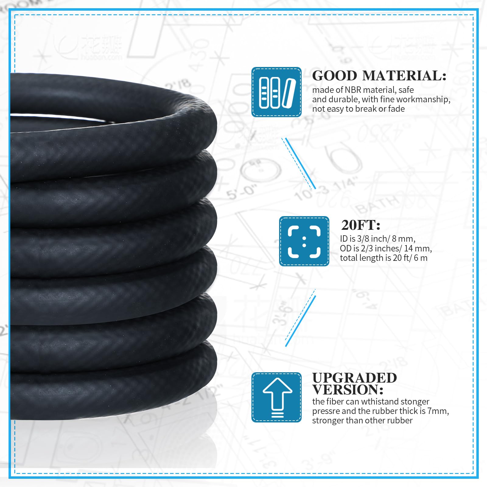 Pangda hose suitable for helicopters, cars, ships, and motorcycles in fuel systems.