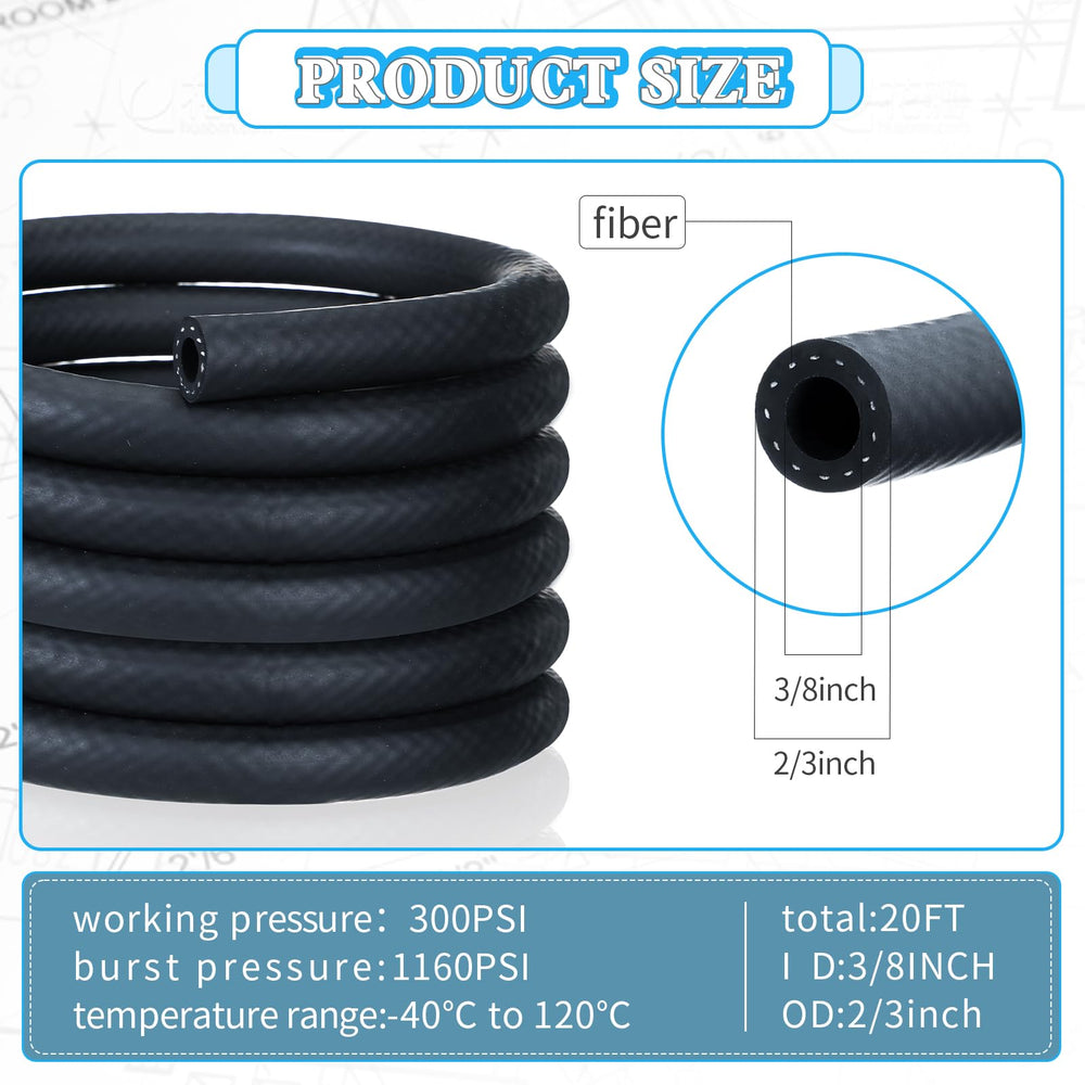 Pangda NBR rubber hose with 17 mm outer diameter delivers durable fuel flow.