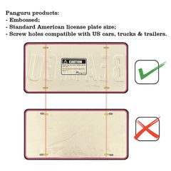 Panguru plate with four pre-drilled holes for mounting.
