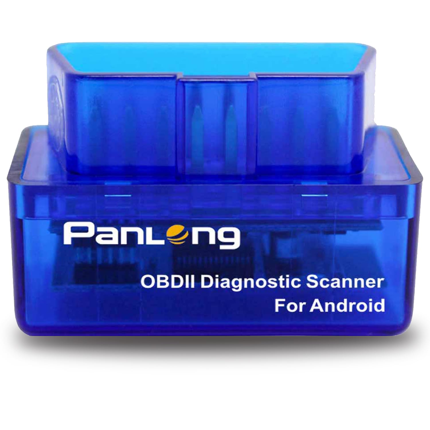 Panlong front view of OBD2 connector showing compact design and quick install benefit