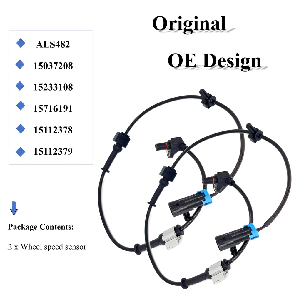 PANNUOSCS ABS sensor package including front left and front right units.