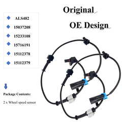 PANNUOSCS ABS sensor package including front left and front right units.