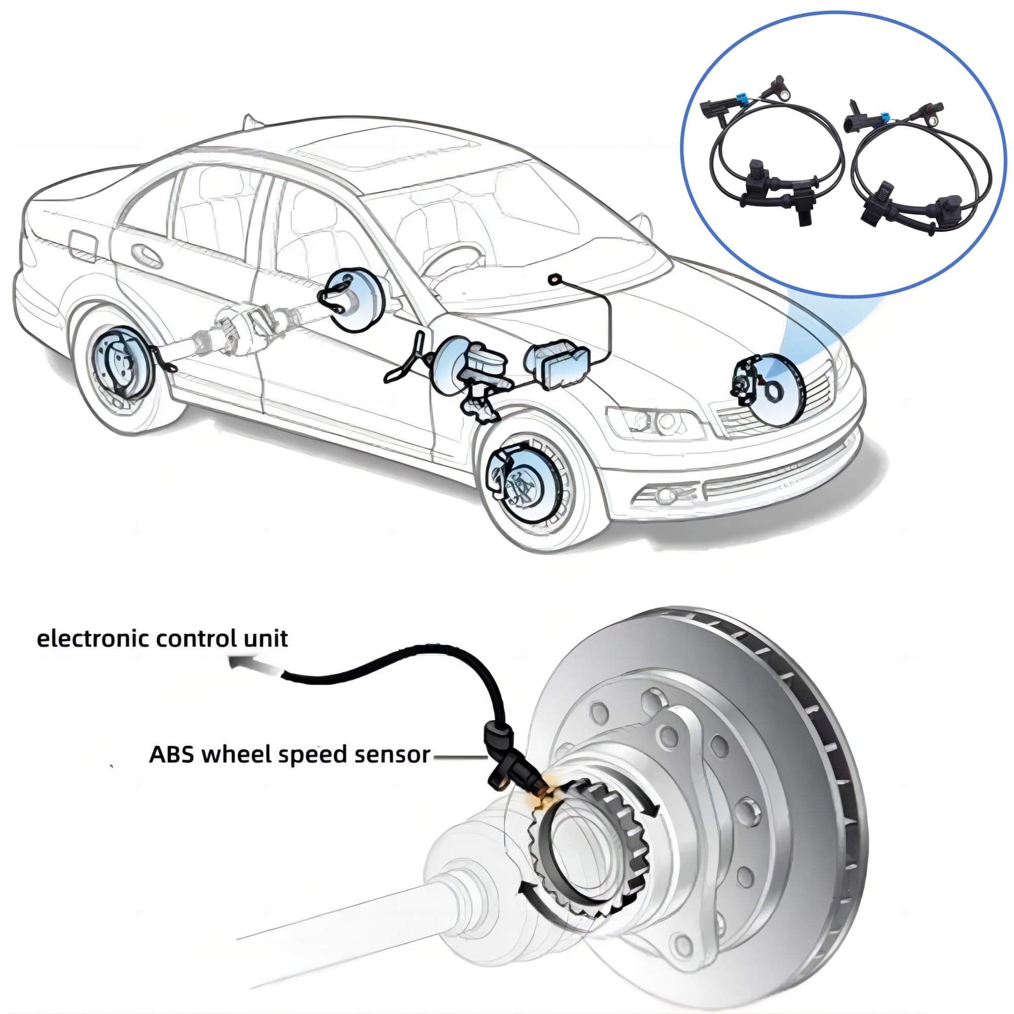 PANNUOSCS sensor kit includes mounting hardware for easy installation.