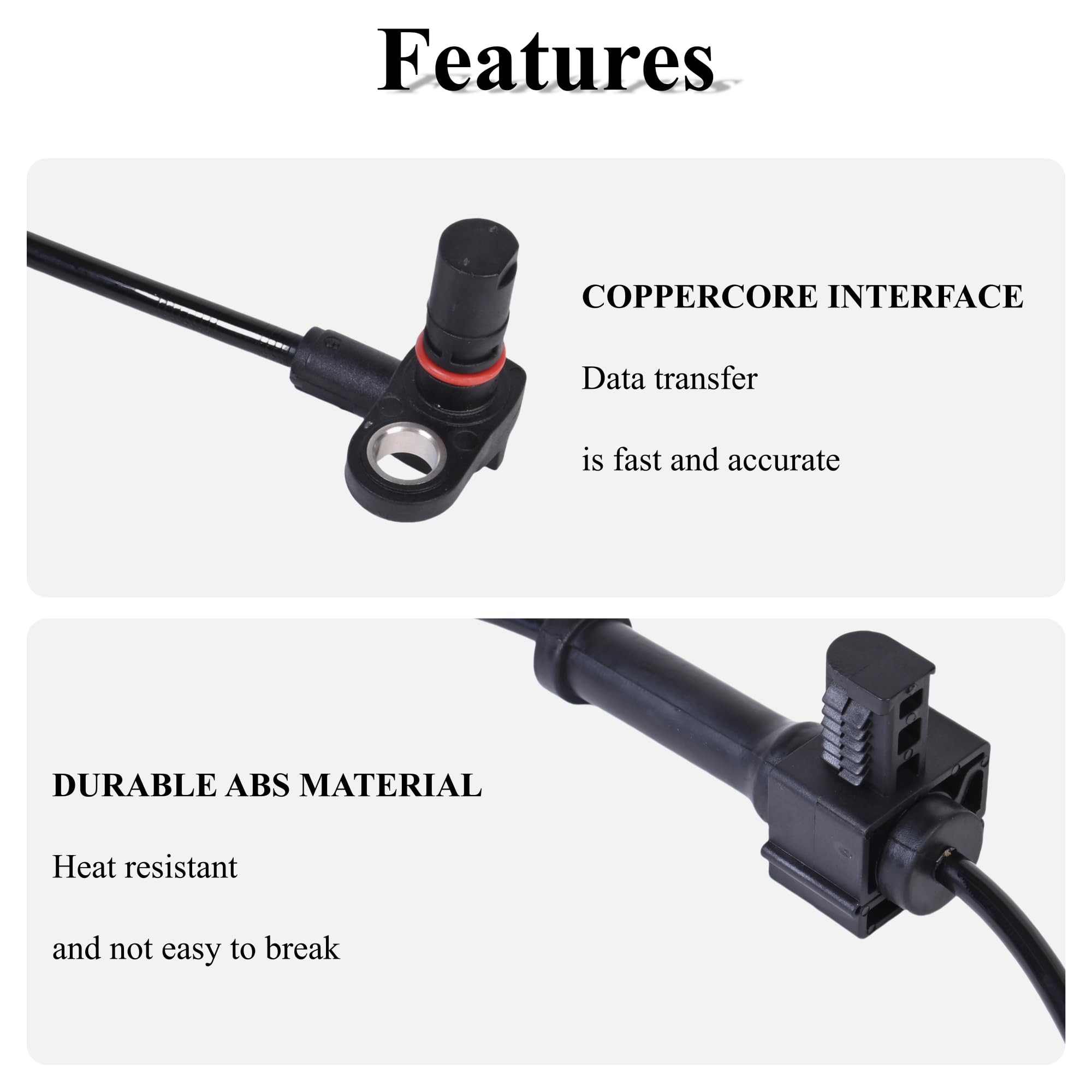PANNUOSCS ABS wheel speed sensor rear-left for Sierra ensures reliable ABS data.