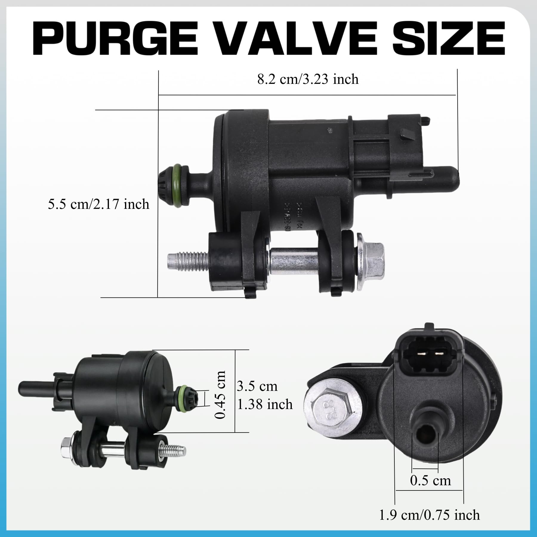 PANNUOSCS purge valve for GMC Acadia; sturdy unit promotes EVAP reliability