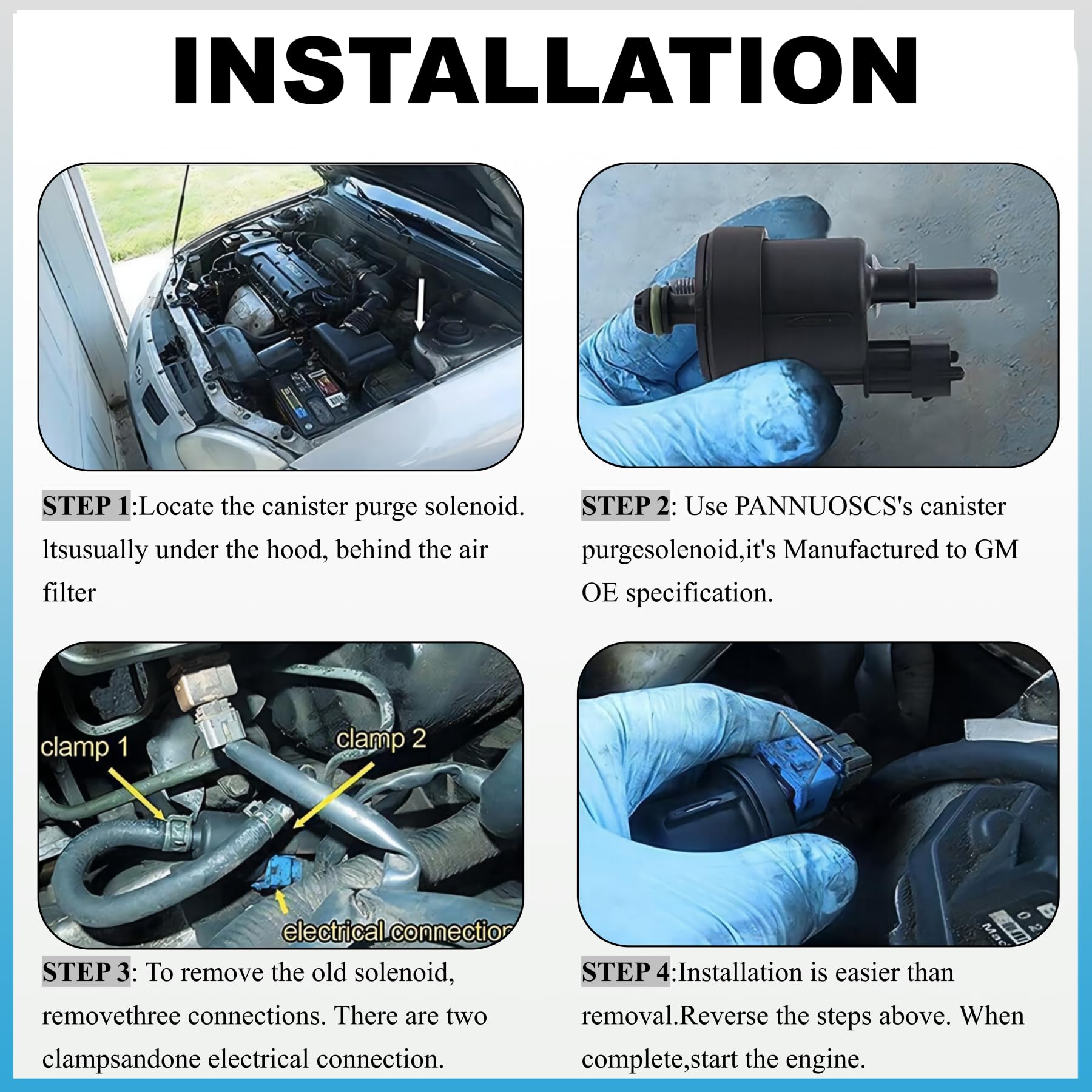 PANNUOSCS purge valve for GMC Terrain; dependable evaporative system support