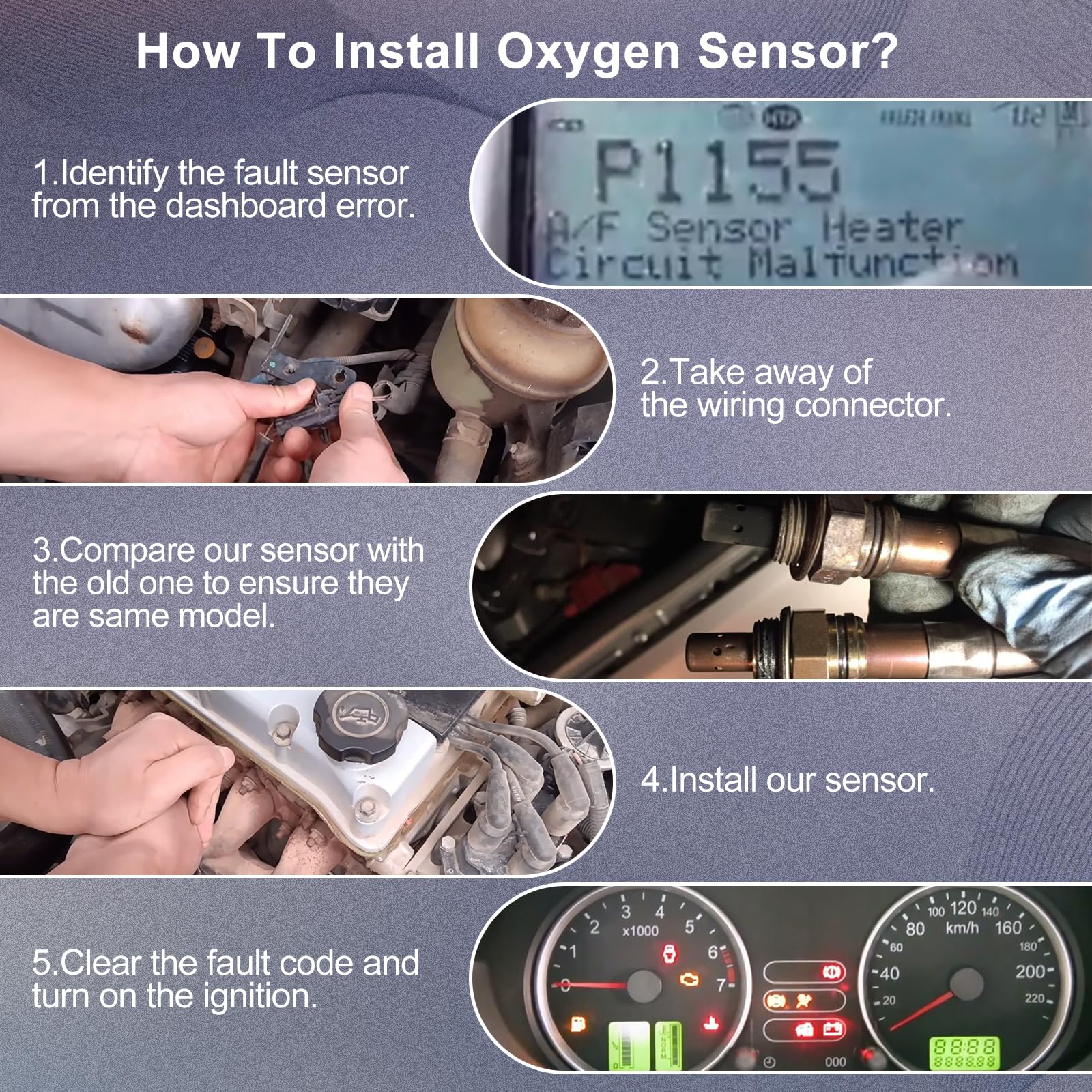 PAPAPARTS sensor installed in a vehicle, showcasing fitment.