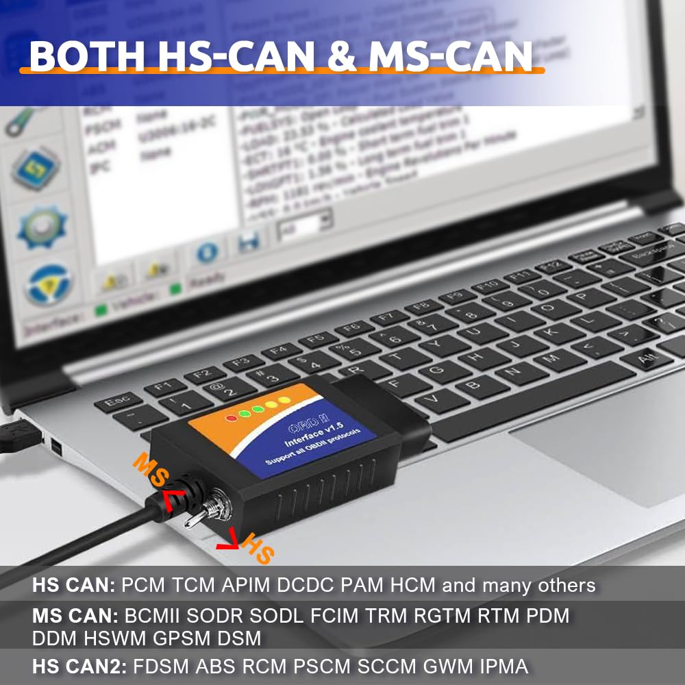 PARANNIC ELM327 USB FORScan global window feature for convenience.