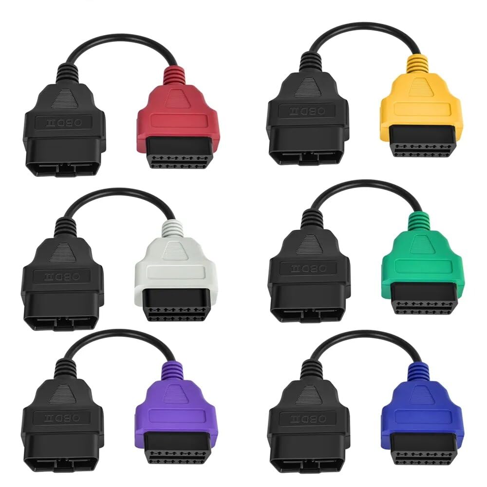 PARANNIC OBD2 adapter six-color green cable for MultiECUScan diagnostics and engine checks