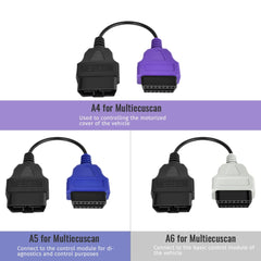 PARANNIC OBD2 adapter yellow cable enables CAN system connections for ECU access and diagnostics