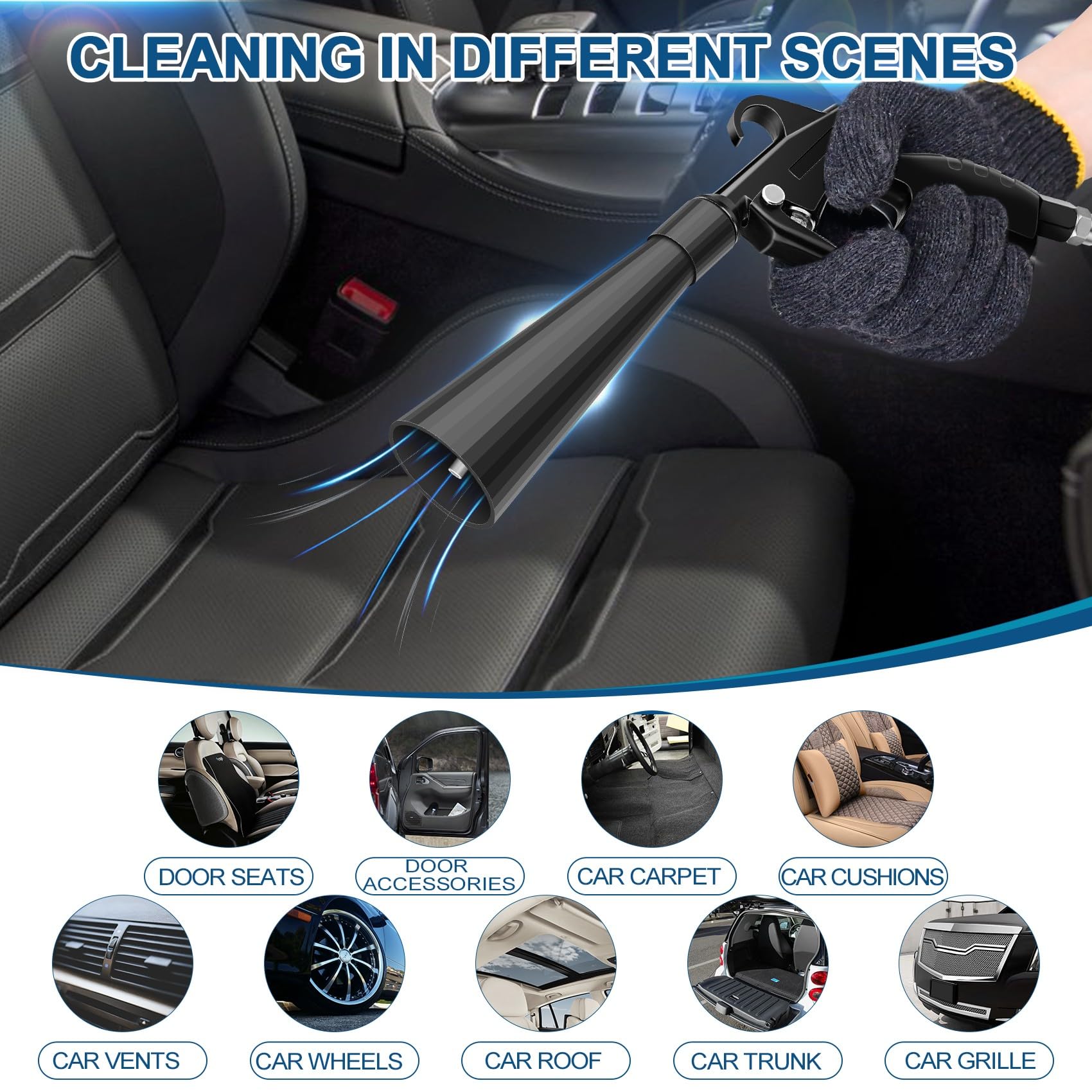 PARAROSE aluminum barrel ensures durable performance during extended detailing sessions.
