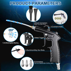 PARAROSE car cleaning gun nozzle attachments improve cleaning precision in tight corners