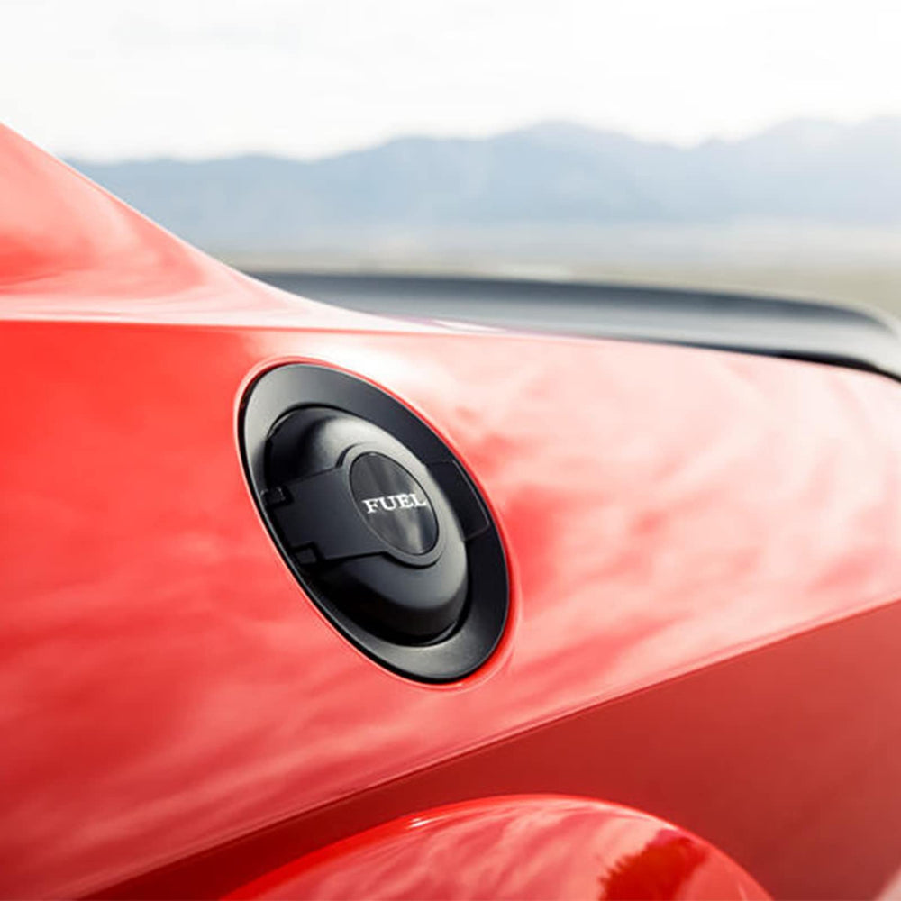 Parfyter 100% fitment with Dodge Challenger shown on exterior surface.