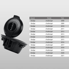 Parfyter 68250120AA fuel tank cap in matte black offers durable, corrosion-resistant protection.