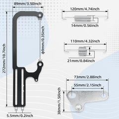 Parfyter cable mount kit packaging photo highlighting included components.