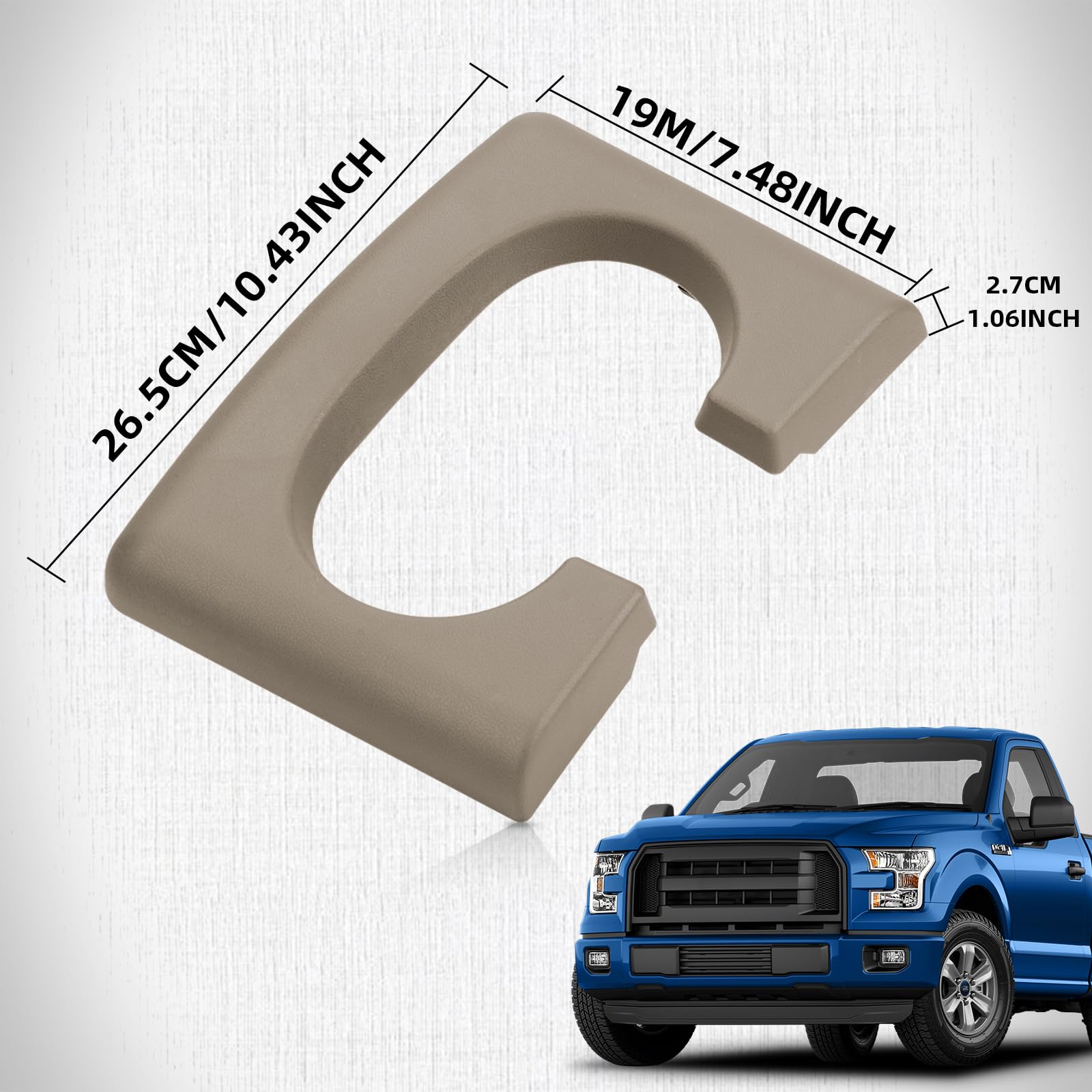 Includes two car coasters and a brown cup holder pad for convenience