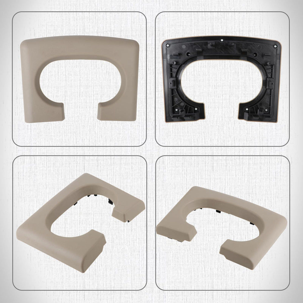 Durable ABS material used in the brown center console pad