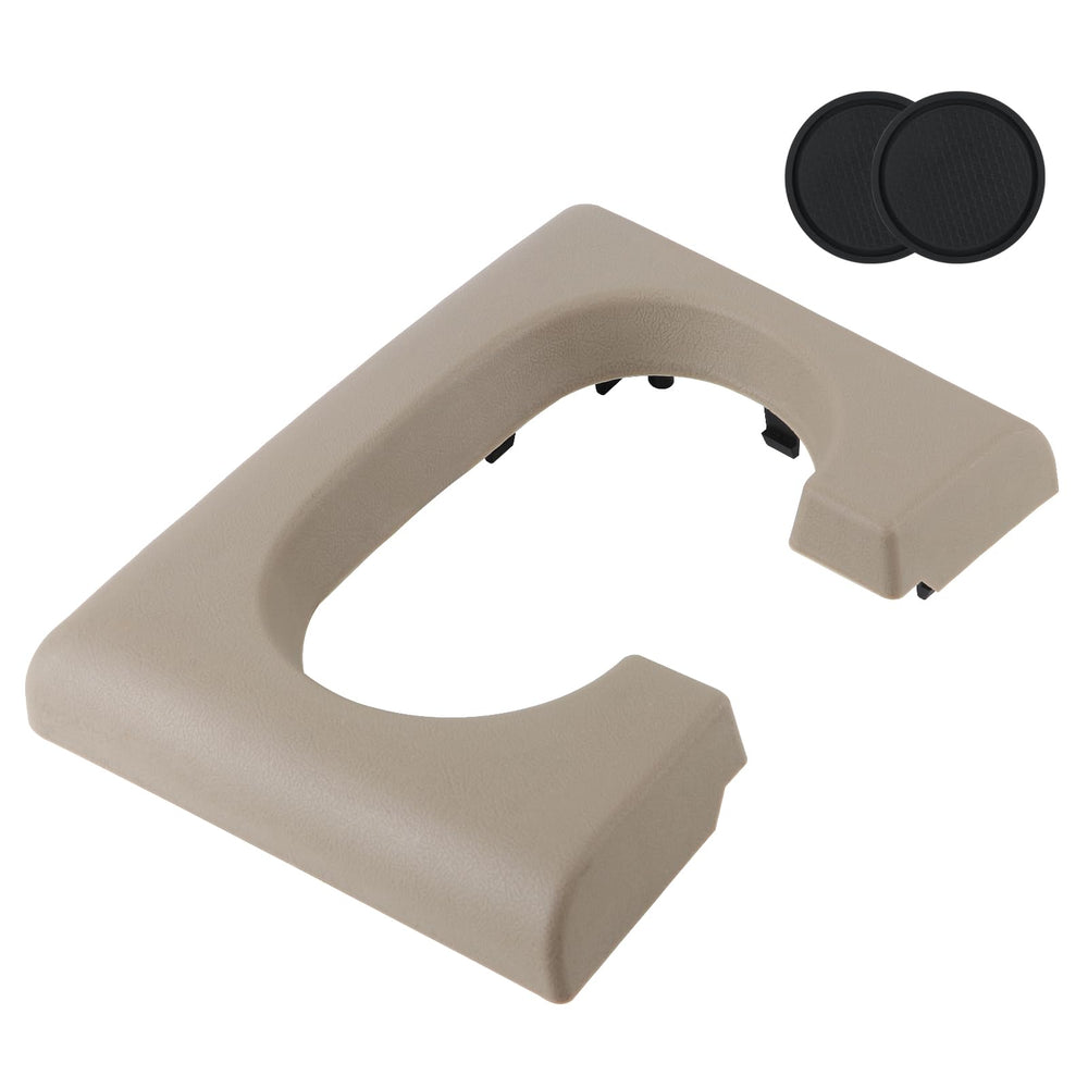 Sleek brown finish preserves cup holder access and interior aesthetics