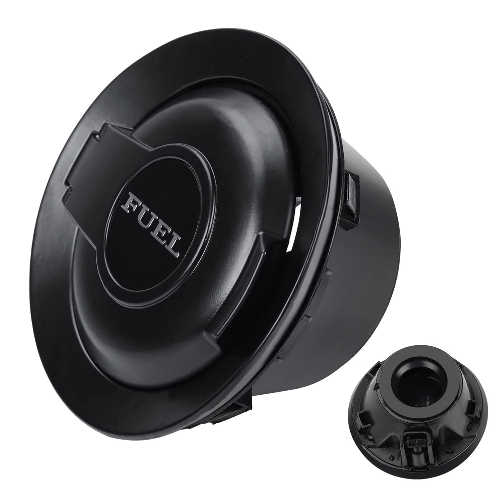 Parfyter packaging confirms 1x matte black fuel cap included for quick replacement.