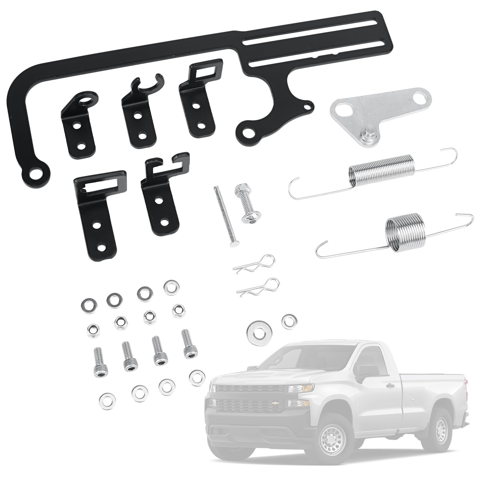 Parfyter throttle bracket with double spring demonstrates tensioning for reliable closing.