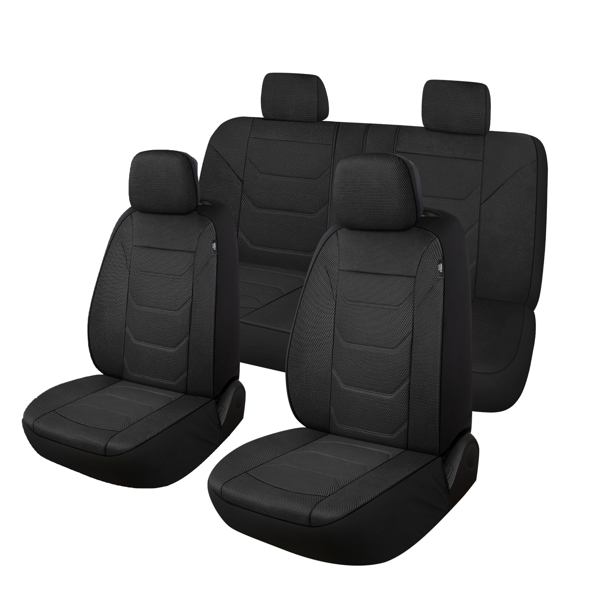 Pariiaotin 3D air mesh seat cover front view provides breathable protection.
