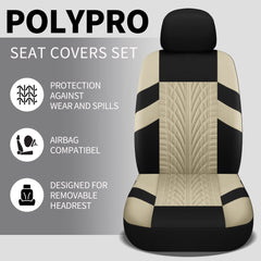 Pariitadin airbag-compatible front seat cover ensures safety and compatibility