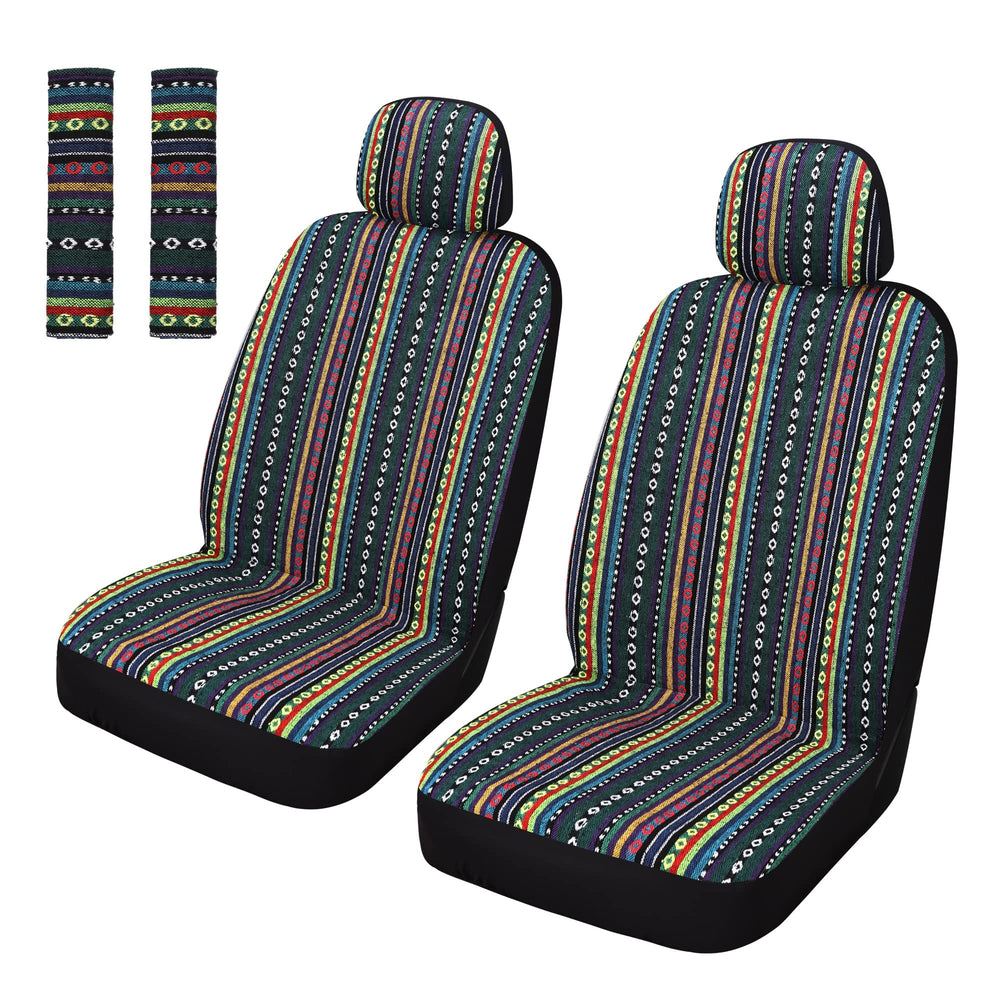 Pariitadin Baja saddle blanket front-set seat covers: vibrant protection for your driver's seat