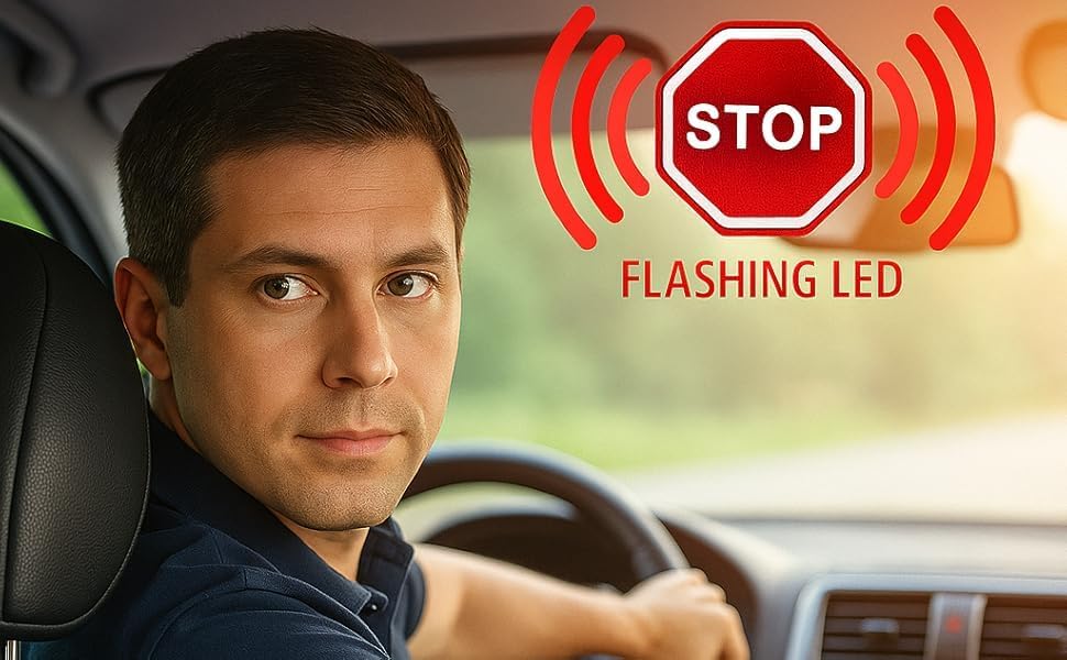 Parkez bumper-contact LED indicator signals when you approach the stop.
